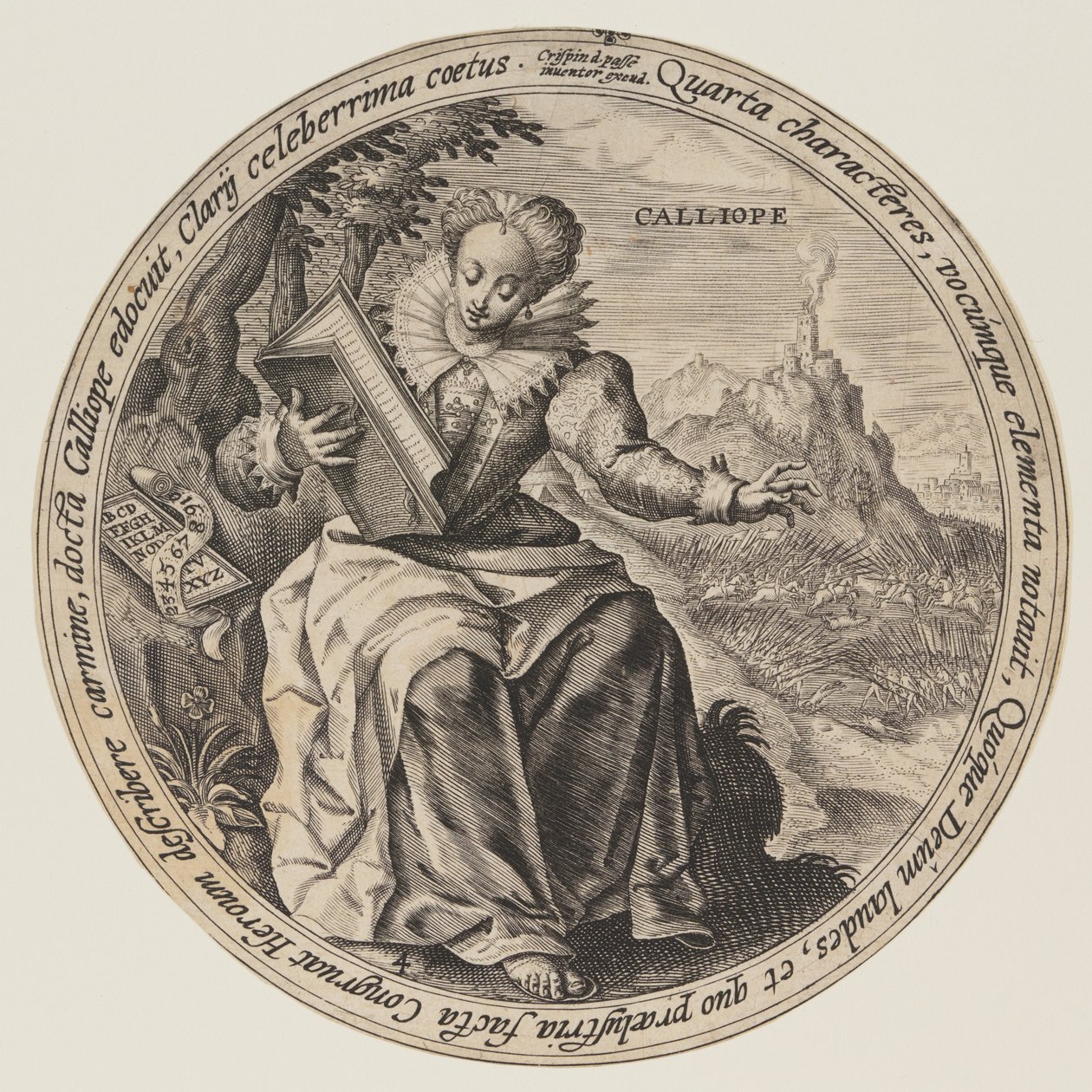 Clio, z Muz autorstwa Crispijn van de Passe I