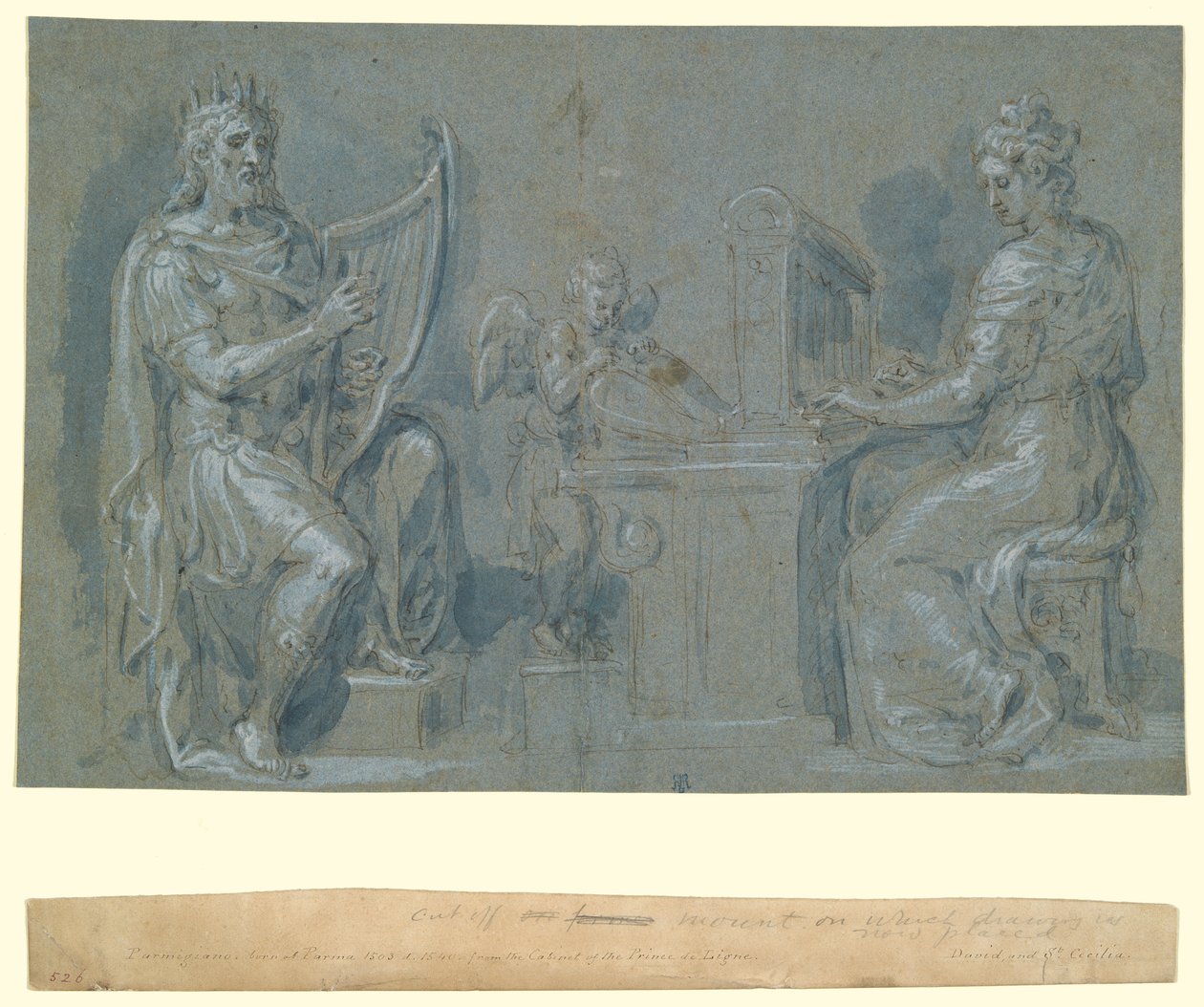 Dawid i św. Cecylia autorstwa Crispin van den Broeck