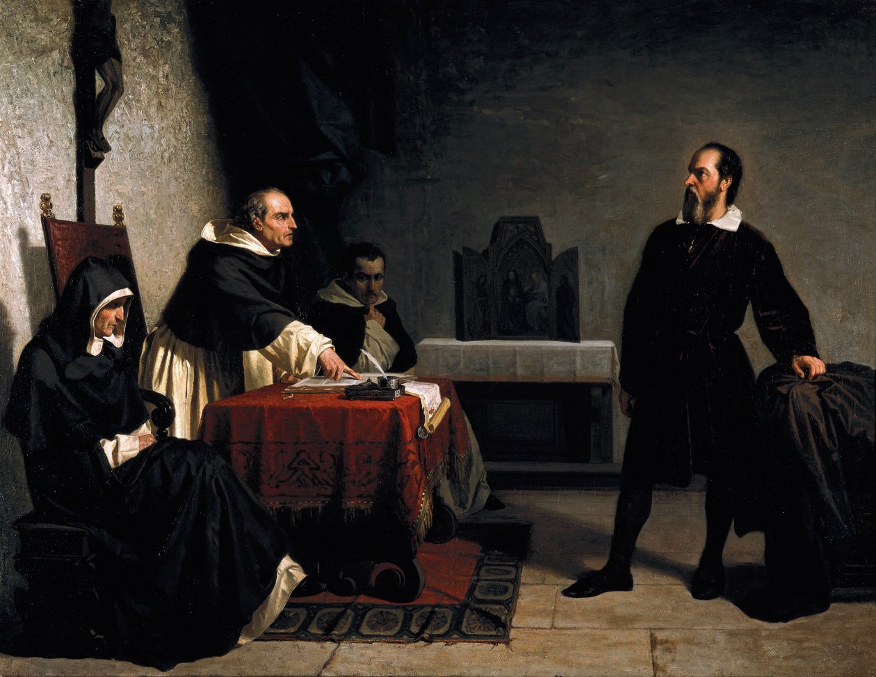 Galileusz przed rzymską inkwizycją autorstwa Cristiano Banti
