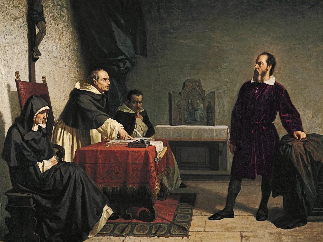 Galileusz w obliczu rzymskiej inkwizycji autorstwa Cristiano Banti