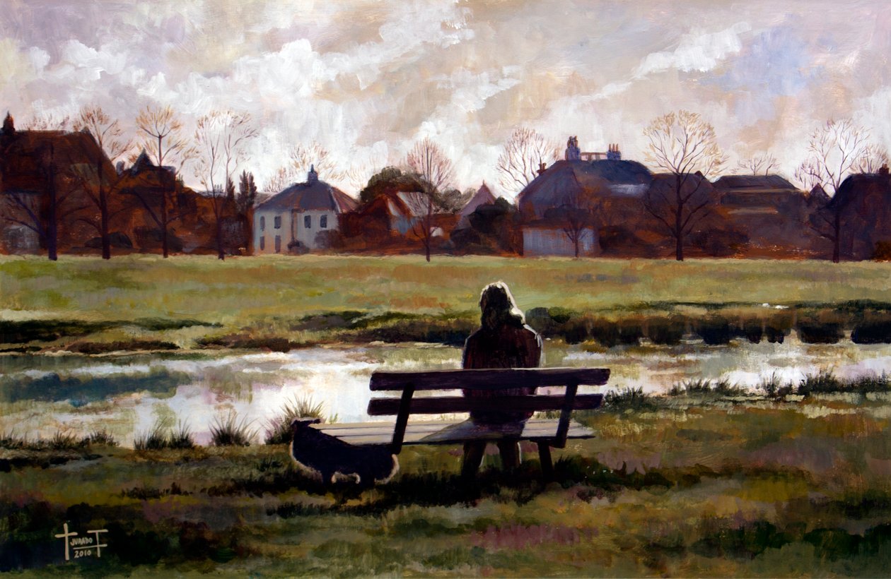 Wimbledon Pond, 2010 (akryl na papierze) autorstwa Cruz Jurado Traverso
