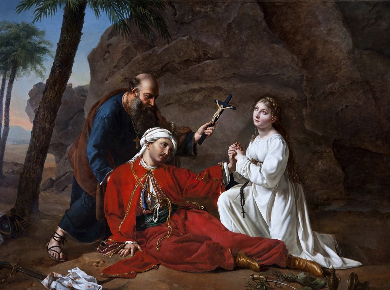 Śmierć Malek-Adhel, 1814. autorstwa Césarine Henriette Davin Mirvault