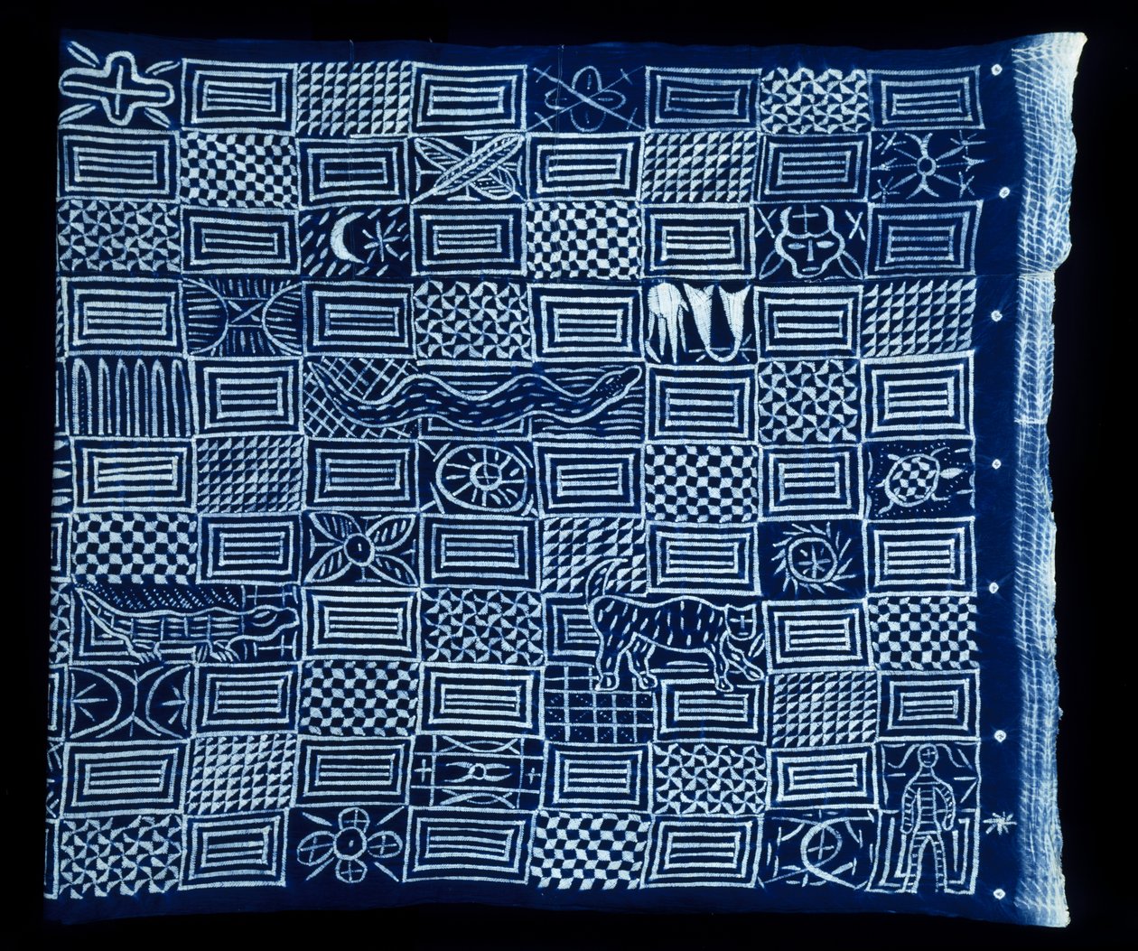 Adire Cloth, bez daty (tkanina) autorstwa Yoruba Culture