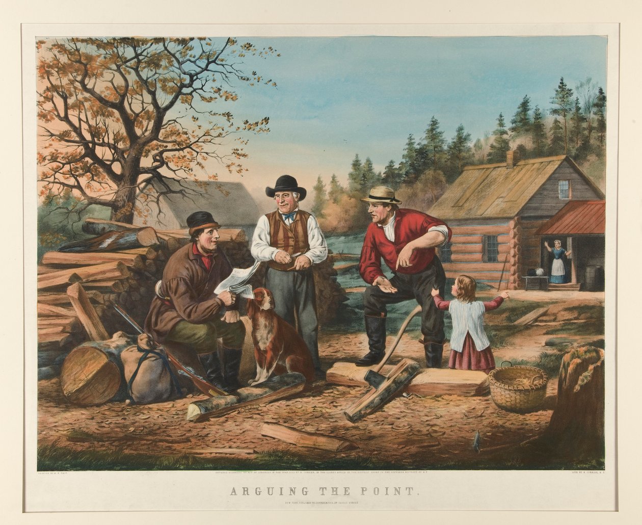 Argumentując punkt autorstwa Currier and Ives