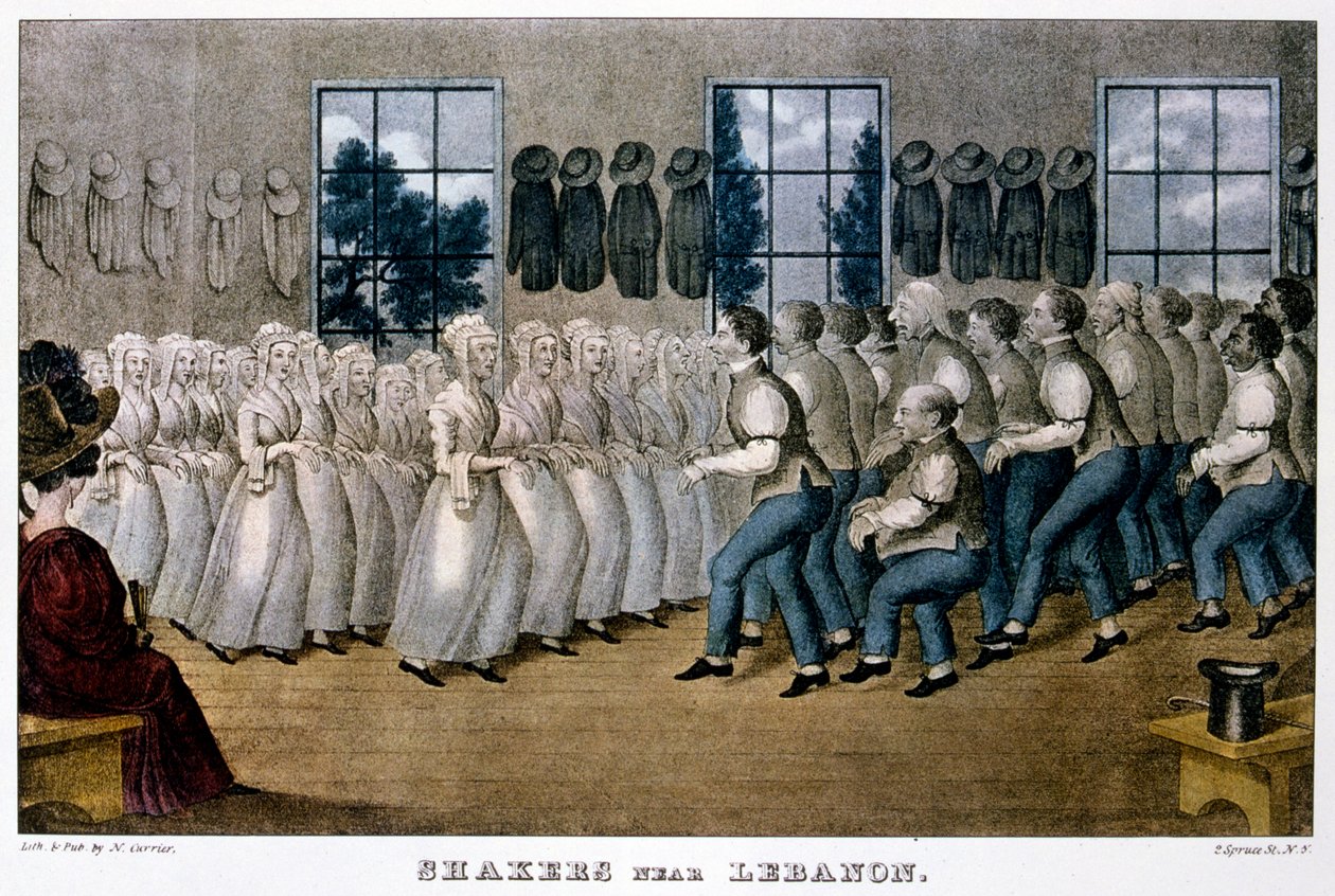 Shakery w pobliżu Libanu, ok. 1870 r. autorstwa Currier and Ives
