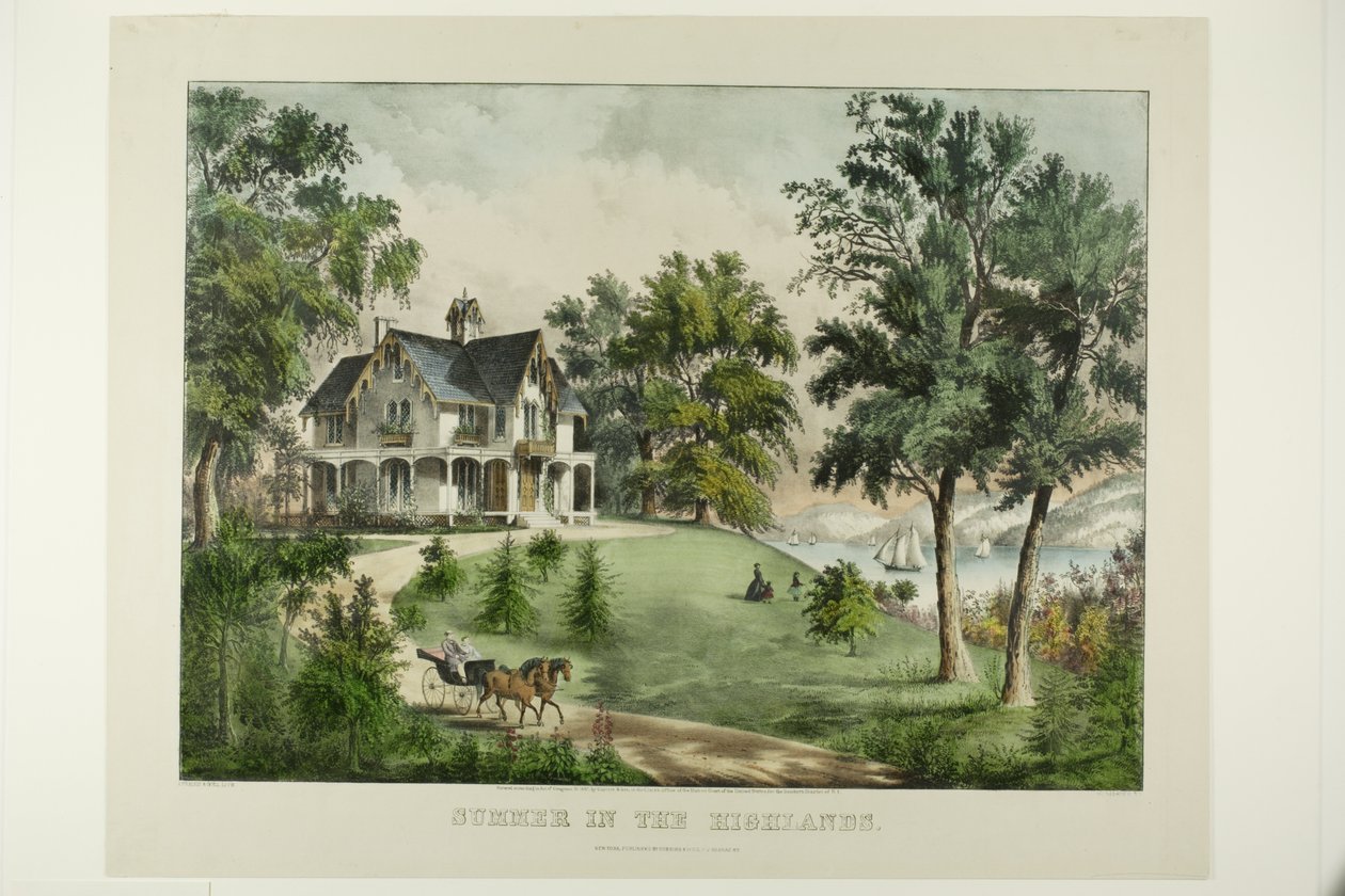 Lato w Górach autorstwa Currier and Ives