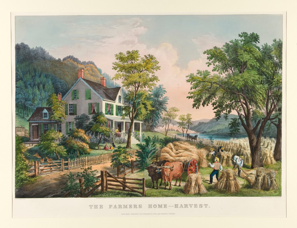 Dom Rolników - Żniwa autorstwa Currier and Ives