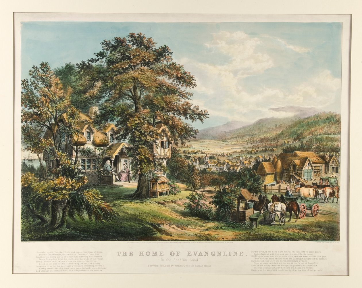 Dom Ewangeliny / autorstwa Currier and Ives