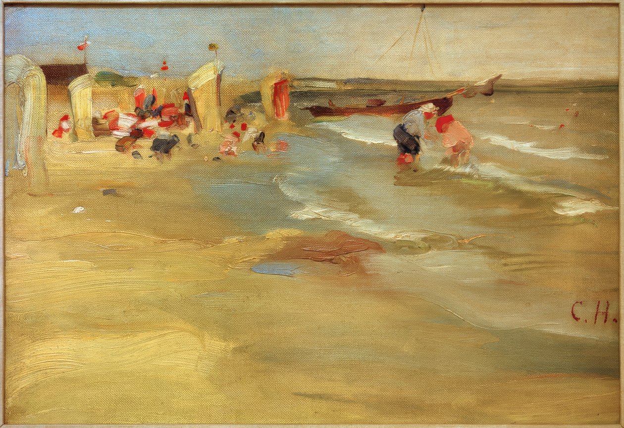 Na plaży Binz na Rugii autorstwa Curt Herrmann