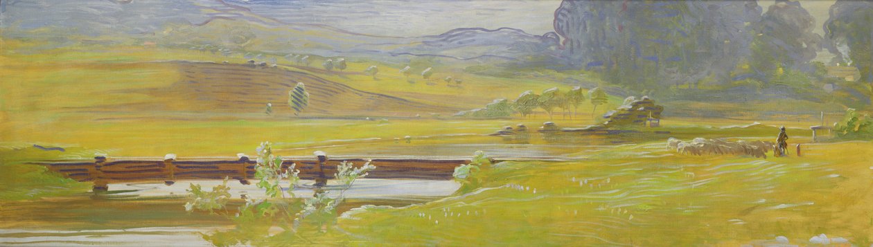 Dolina Łąkowa w pobliżu Pretzfeld, ok. 1898 r. autorstwa Curt Herrmann