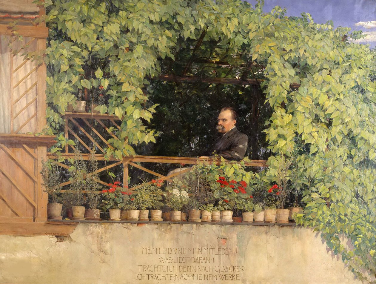 Portret Fryderyka Nietzschego 1844-1900, 1894. autorstwa Curt Stoeving