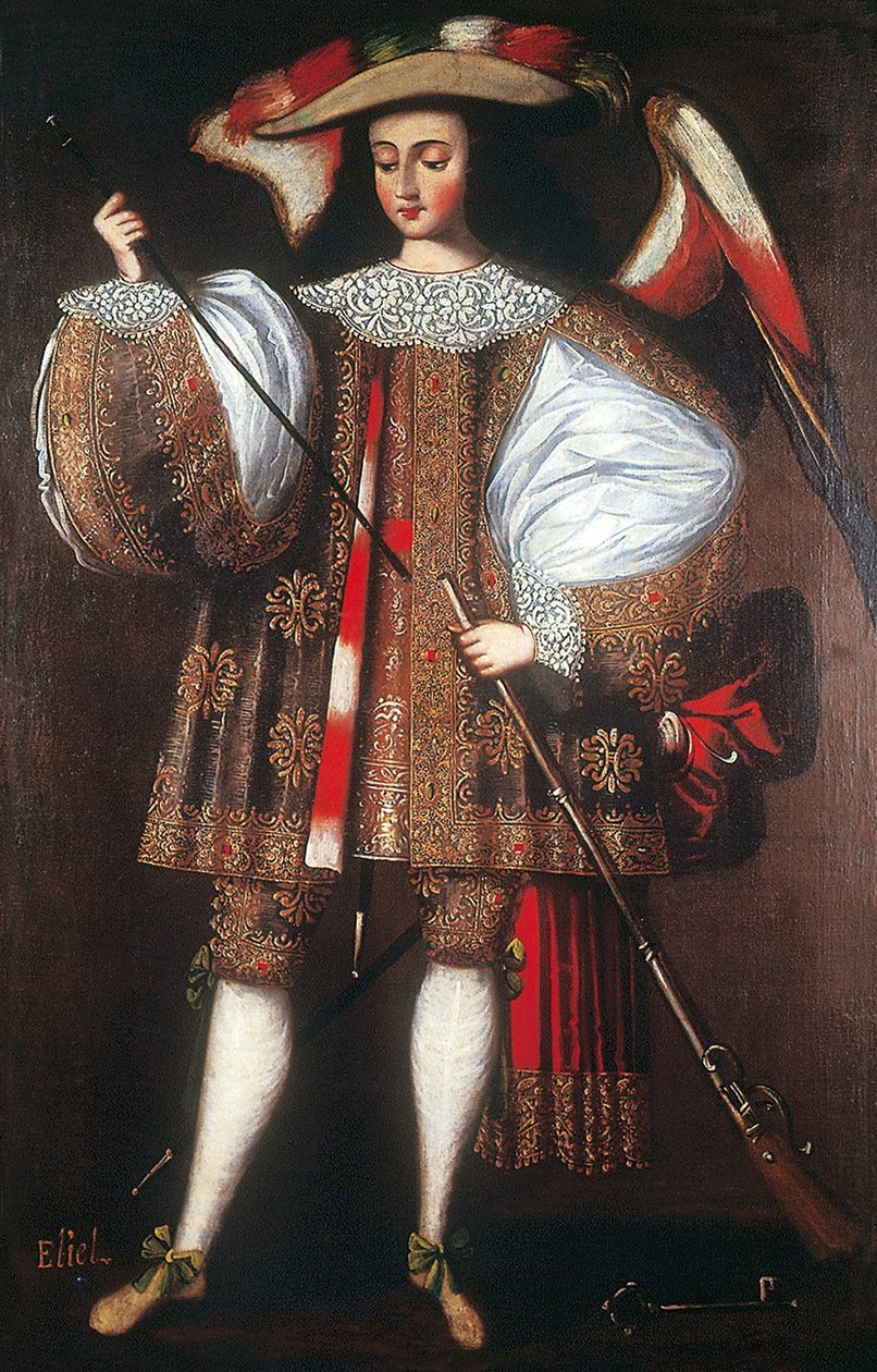 Archanioł Eliel z Harquebus autorstwa Cuzco School