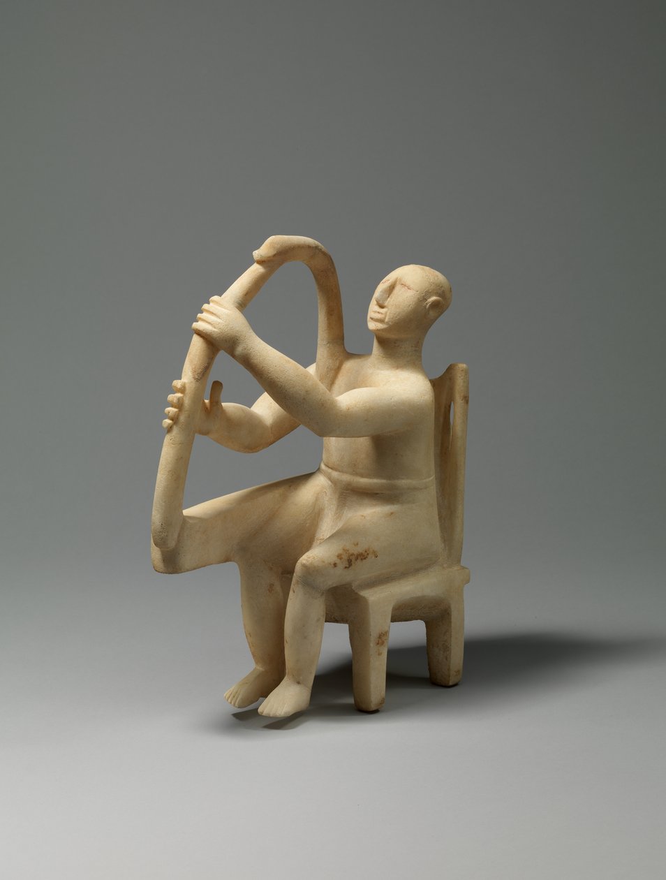 Marmurowy harfiarz, 2800-2700 p.n.e. (marmur) autorstwa Cycladic Cycladic