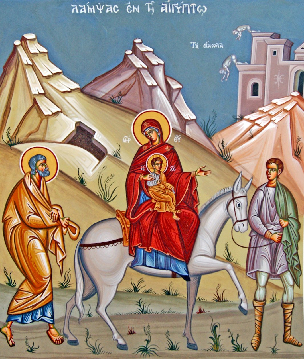 Mural klasztoru Kykkos, Cypr autorstwa Cypriot