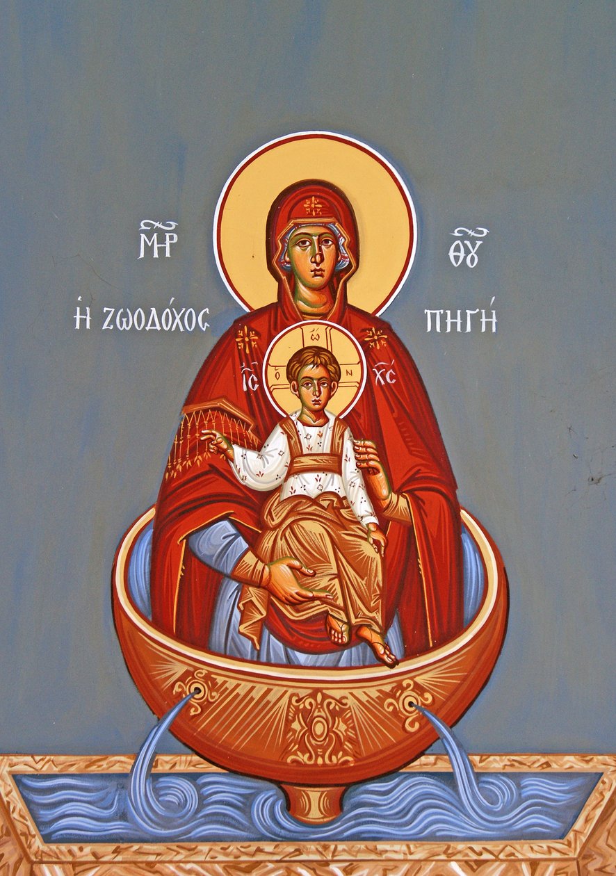 Madonna z Dzieciątkiem, Klasztor Kykkos, Cypr autorstwa Cypriot