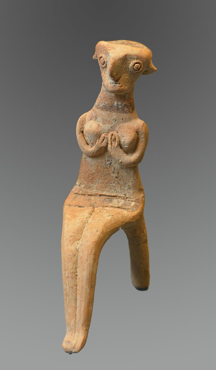Figurka siedzącej kobiety, 1800 p.n.e. autorstwa Cypriot
