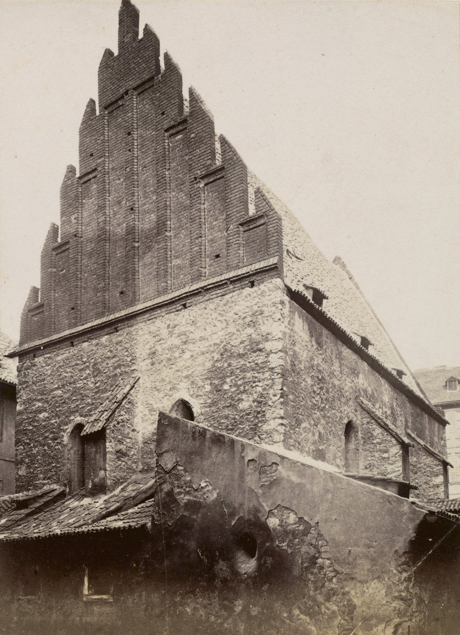 Stara Nowa Synagoga, ok. 1875 r. autorstwa Czech Photographer Czech Photographer