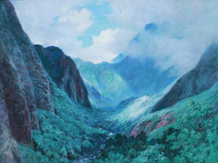Dolina Iao, Maui autorstwa D. Howard Hitchcock