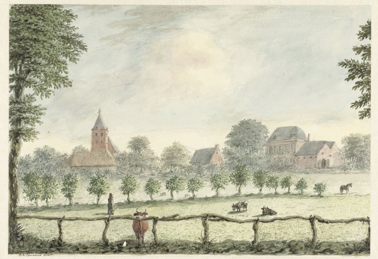 Widok na Renkum autorstwa D.A. Clemens