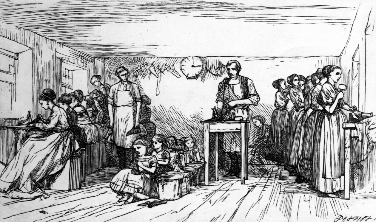 Szewstwo, połowa XIX w. autorstwa Dalziel Brothers