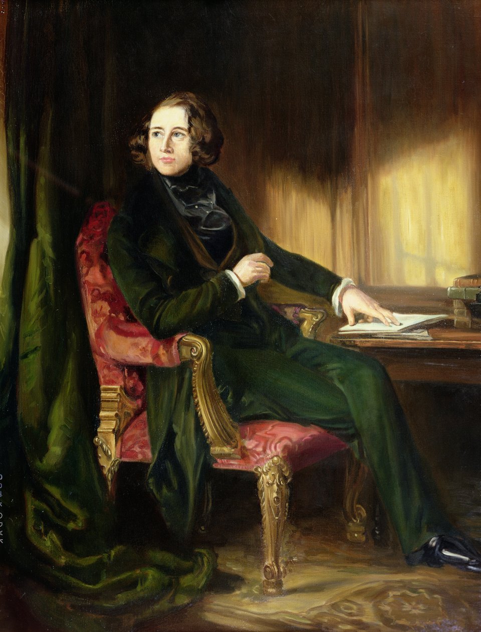 Charles Dickens, „Portret Nickleby”, 1839 autorstwa Daniel Maclise