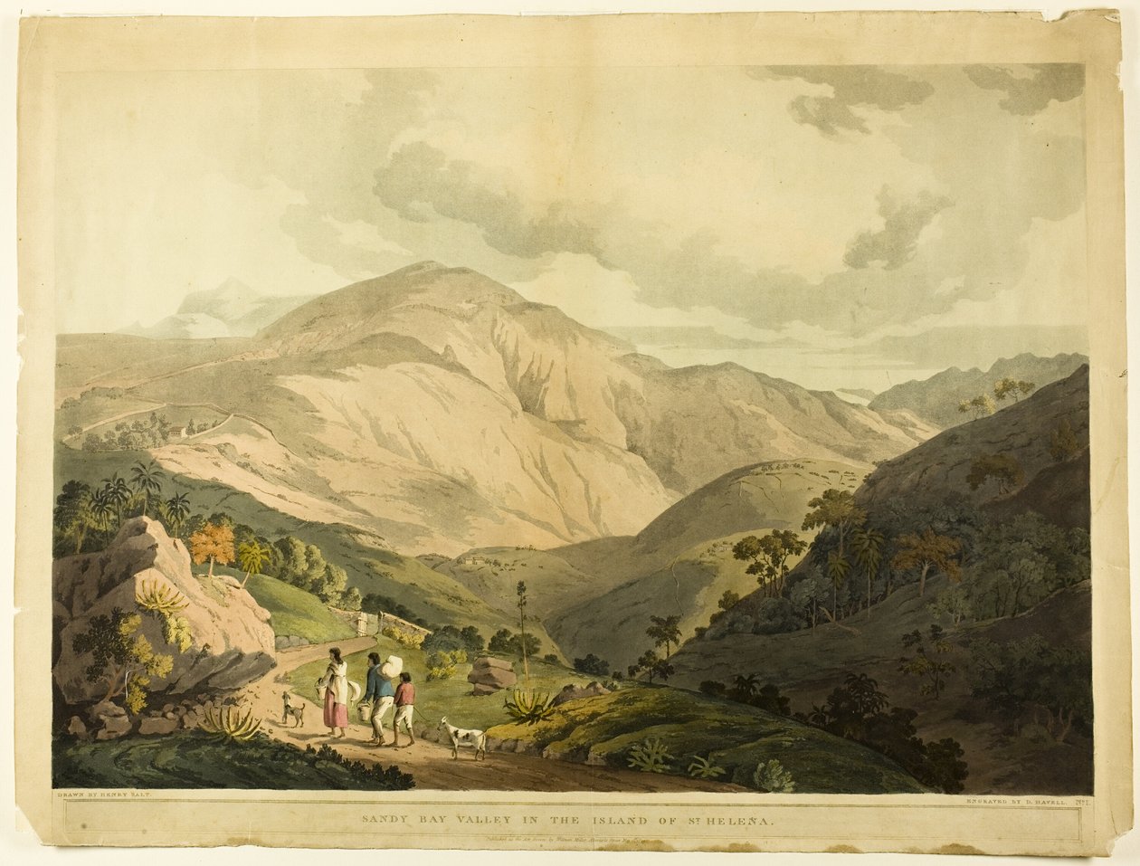 Sandy Bay Valley, St. Helena autorstwa Daniel Havell