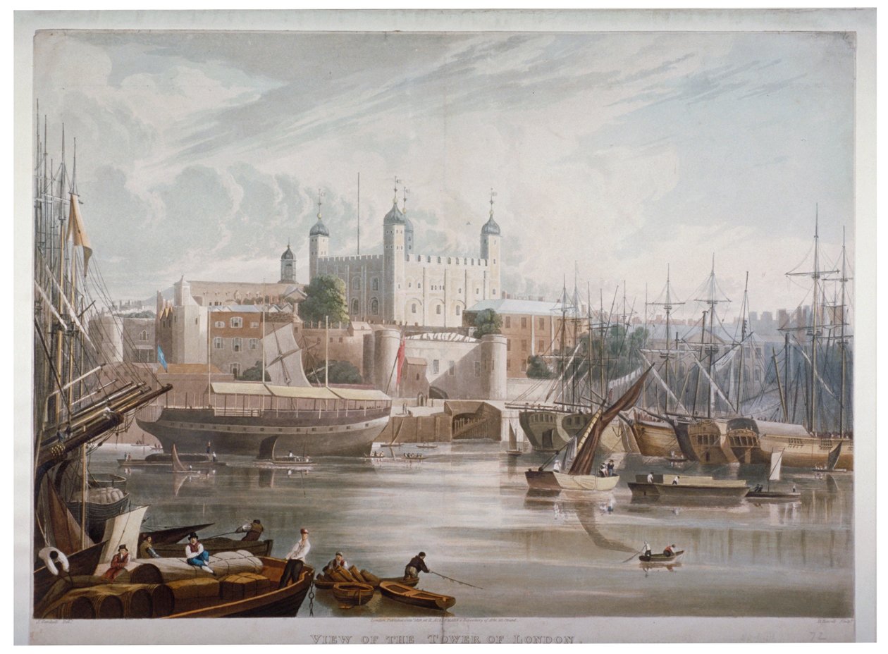 Tower of London, 1819. autorstwa Daniel Havell