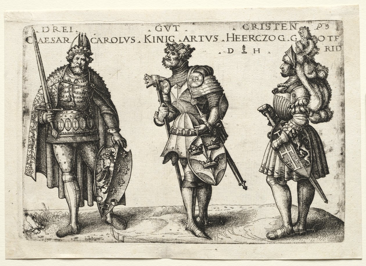 Trzech zacnych chrześcijan po 1516 r. autorstwa Daniel Hopfer