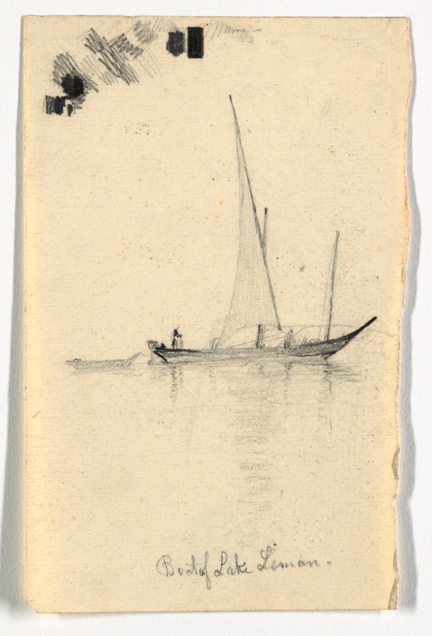 Łódź Jeziora Leman (Jezioro Genewskie) autorstwa Daniel Huntington