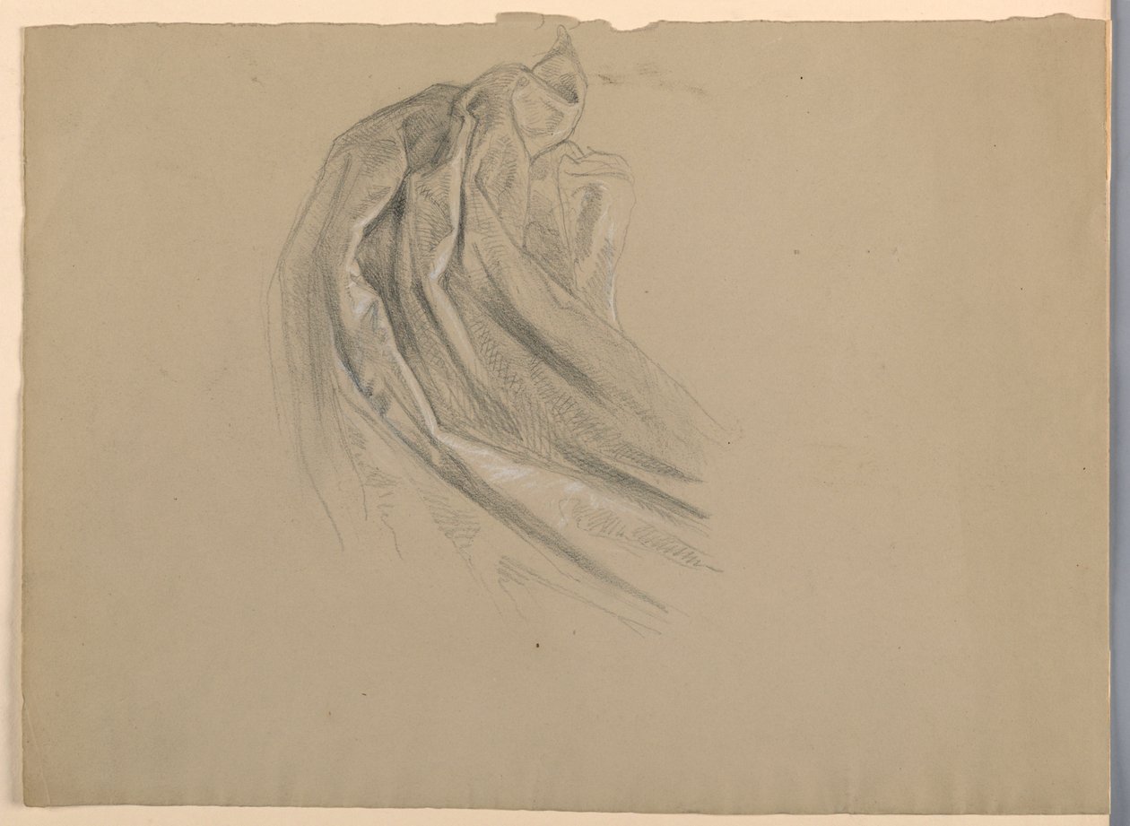 Studium draperii do „Magdaleny” autorstwa Daniel Huntington