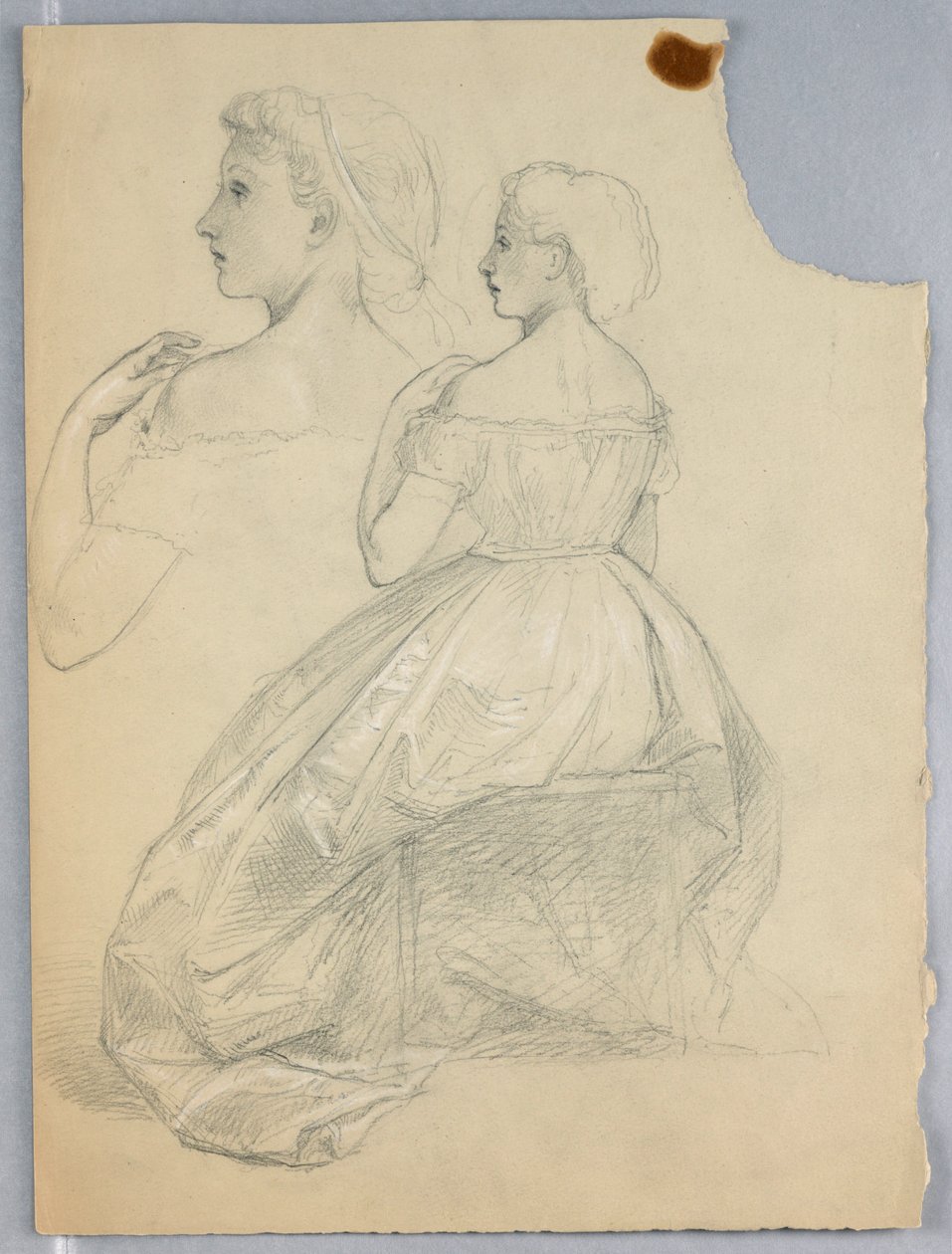 Rysunek, Studium do "Pokazu Tycjana", 1872 r. autorstwa Daniel Huntington