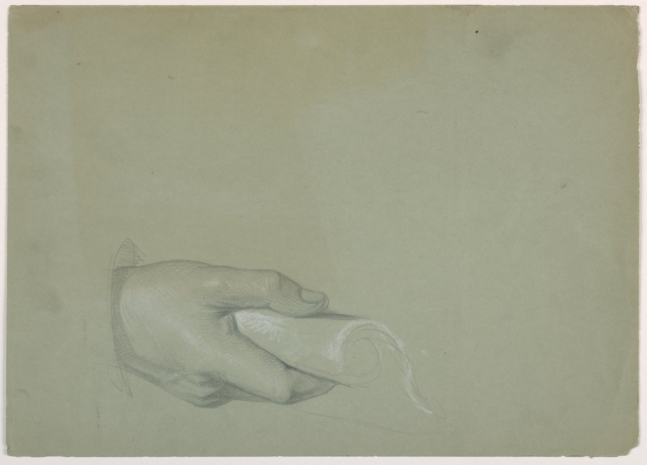Rysunek, studium do filmu "Pieniądze z daniny", 1852 autorstwa Daniel Huntington