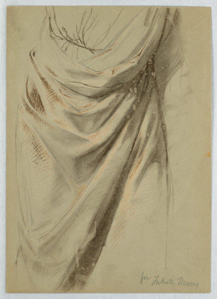 Rysunek, studium do filmu "Pieniądze z daniny", 1852 autorstwa Daniel Huntington