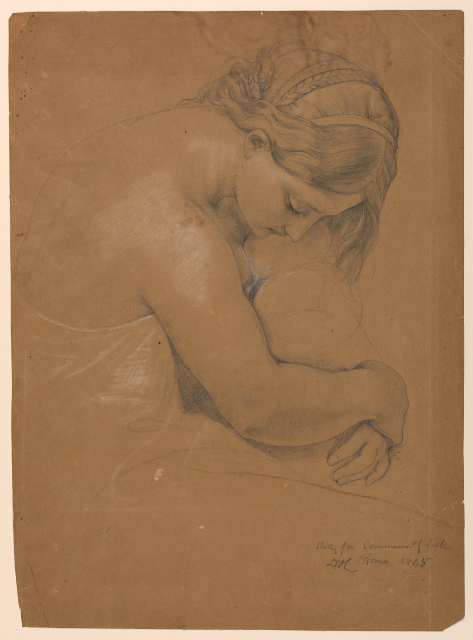 Studium do „Komunia Chorych” autorstwa Daniel Huntington