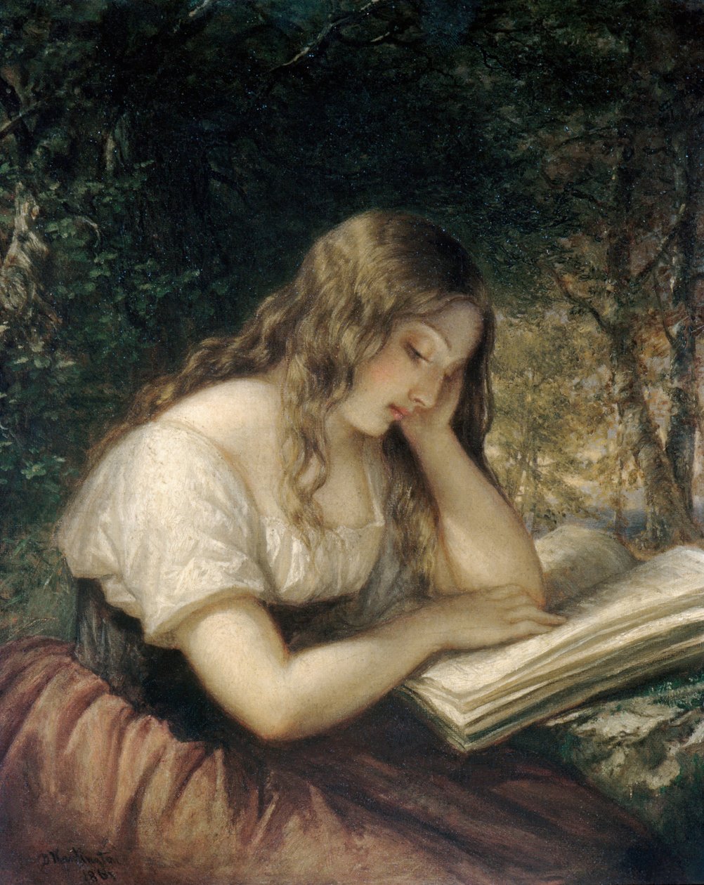 Studium w lesie, 1861. autorstwa Daniel Huntington