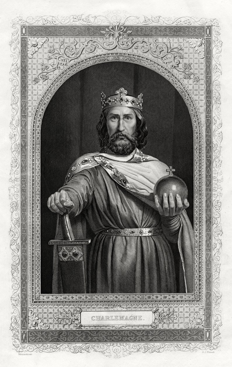 Karol Wielki, król Franków, 1875 autorstwa Daniel John Pound