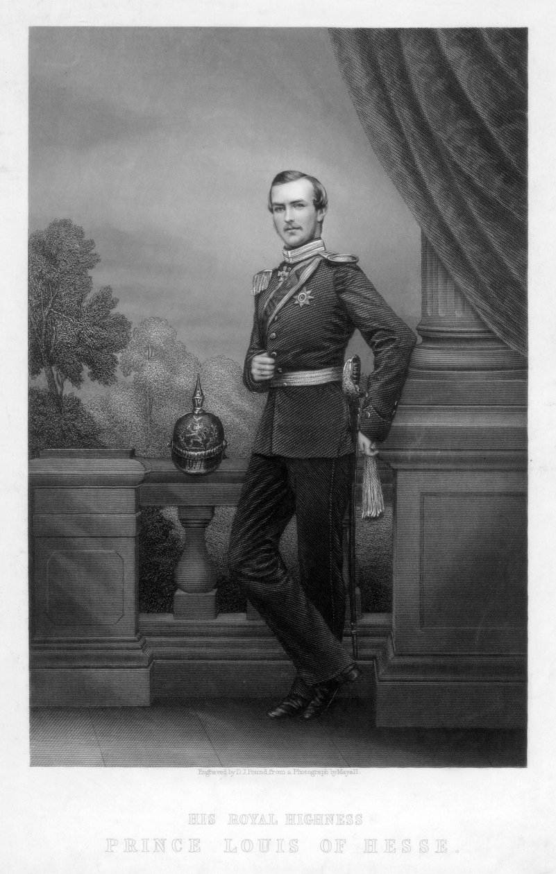 Książę Ludwik Heski, XIX wiek. autorstwa Daniel John Pound