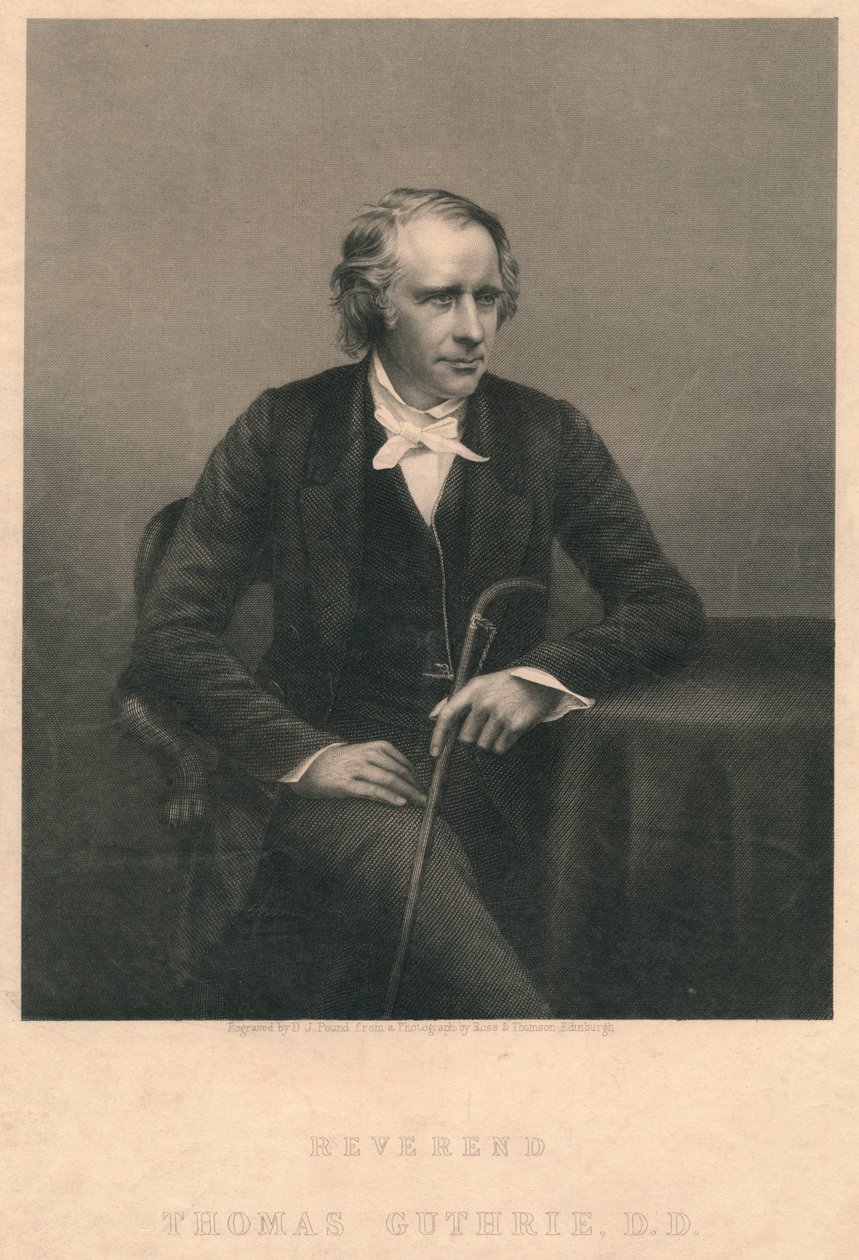 „Wielebny Thomas Guthrie, DD”, lata 50. XIX wieku autorstwa Daniel John Pound