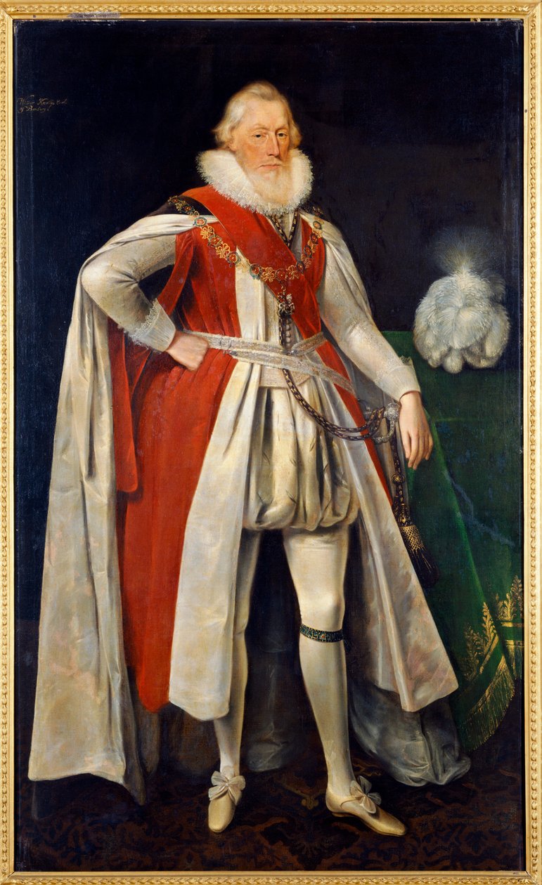 William Knollys ok. 1620 r. (olej na płótnie) autorstwa Daniel Mytens