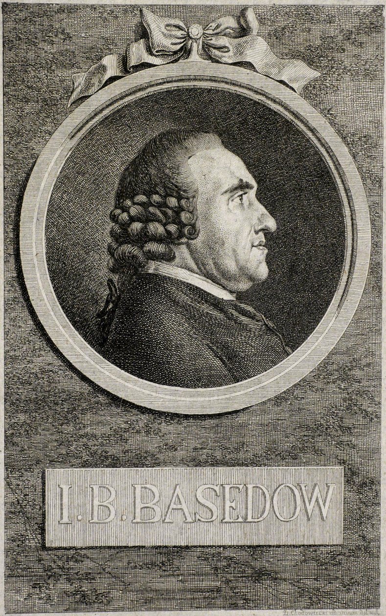 Johann Bernhard Basedow 1724-1790, 1773 autorstwa Daniel Nikolaus Chodowiecki