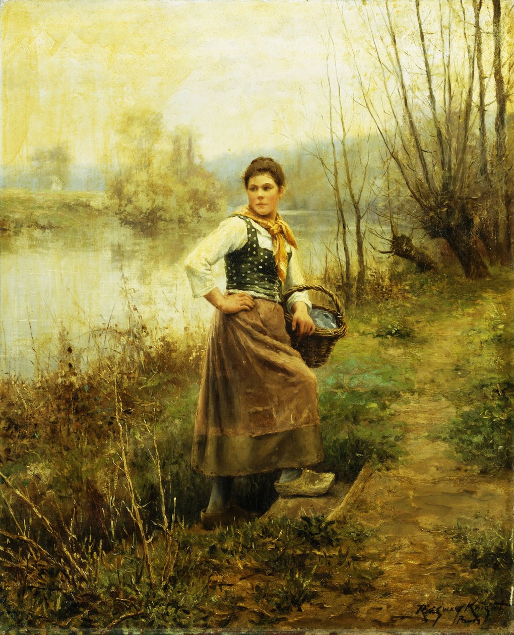 Dziewczyna ze wsi, autorstwa Daniel Ridgway Knight