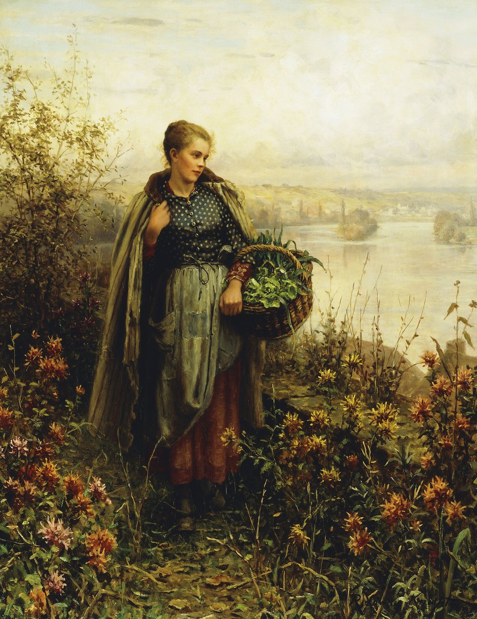 poranny chłód, autorstwa Daniel Ridgway Knight
