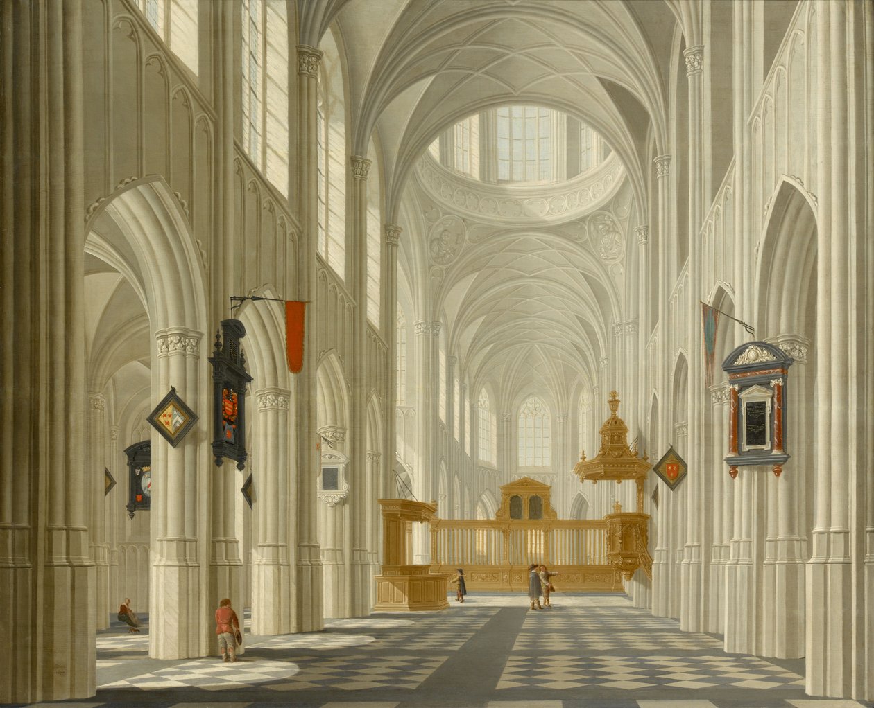 Wnętrze kościoła autorstwa Daniel de Blieck