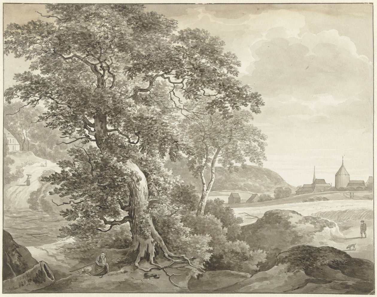Krajobraz do Ruisdael autorstwa Daniël Dupré