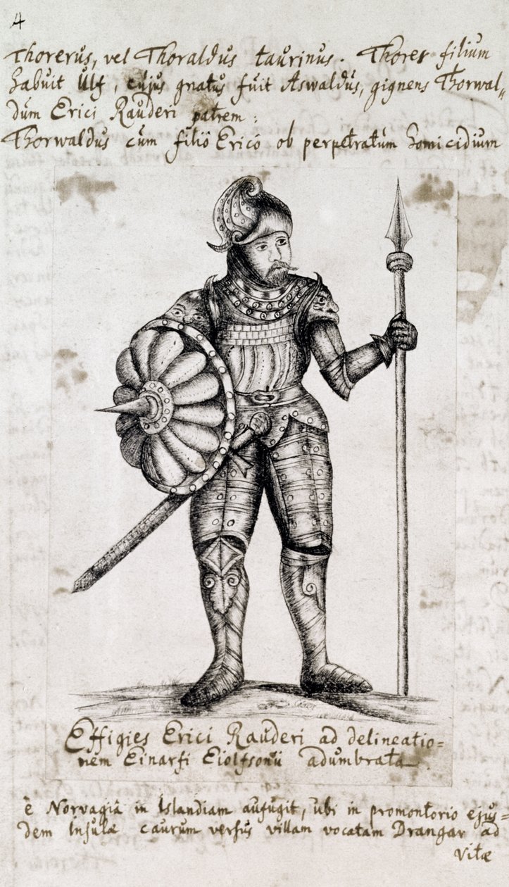 Eryk Czerwony (950-10034) autorstwa Danish School