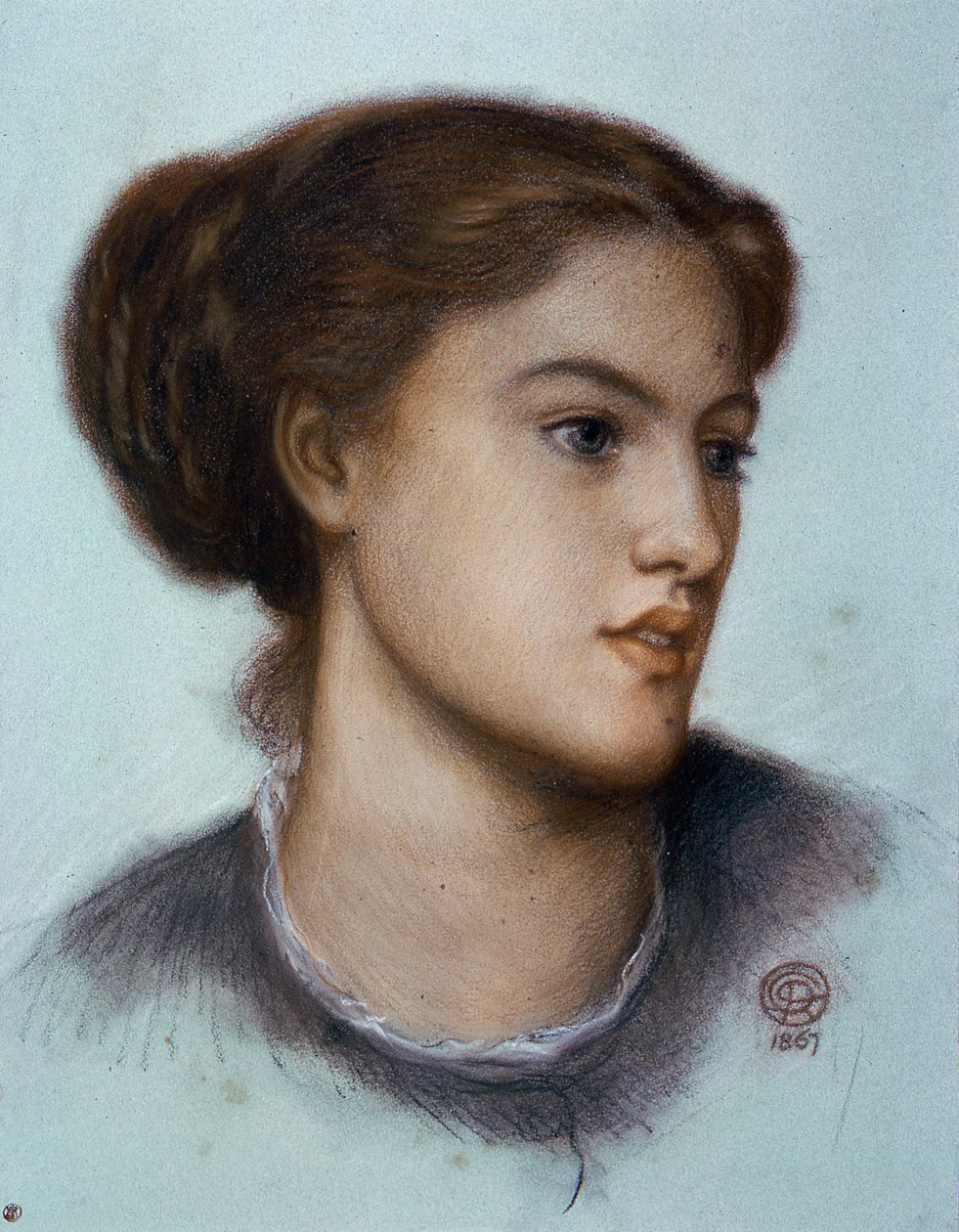 Ellen Smith, 1867 r. autorstwa Dante Gabriel Charles Rossetti