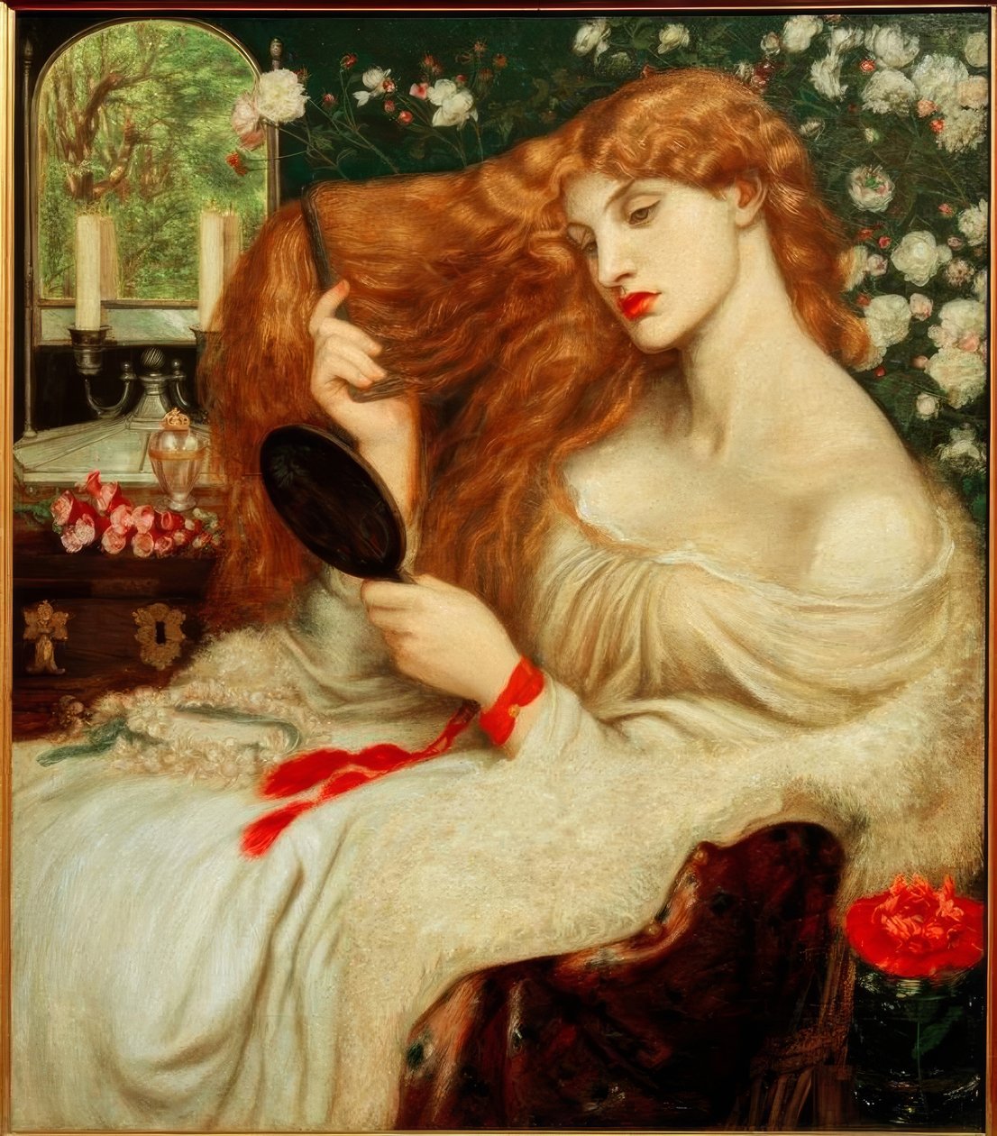 Lady Lilith autorstwa Dante Gabriel Charles Rossetti