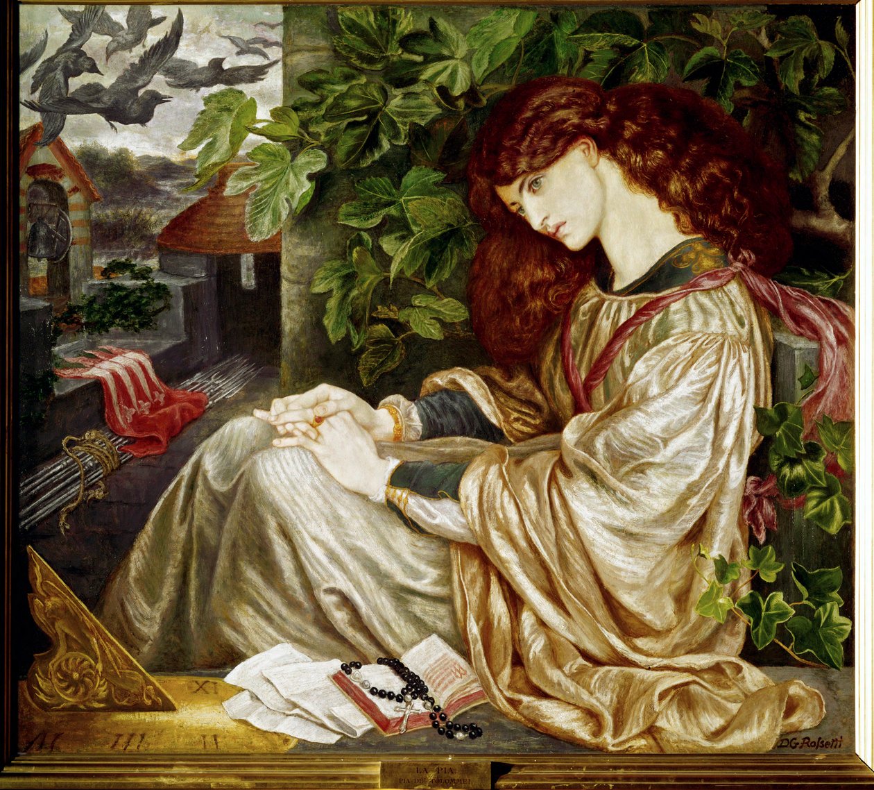 La Pia ... (obraz na płótnie) autorstwa Dante Gabriel (after) Rossetti