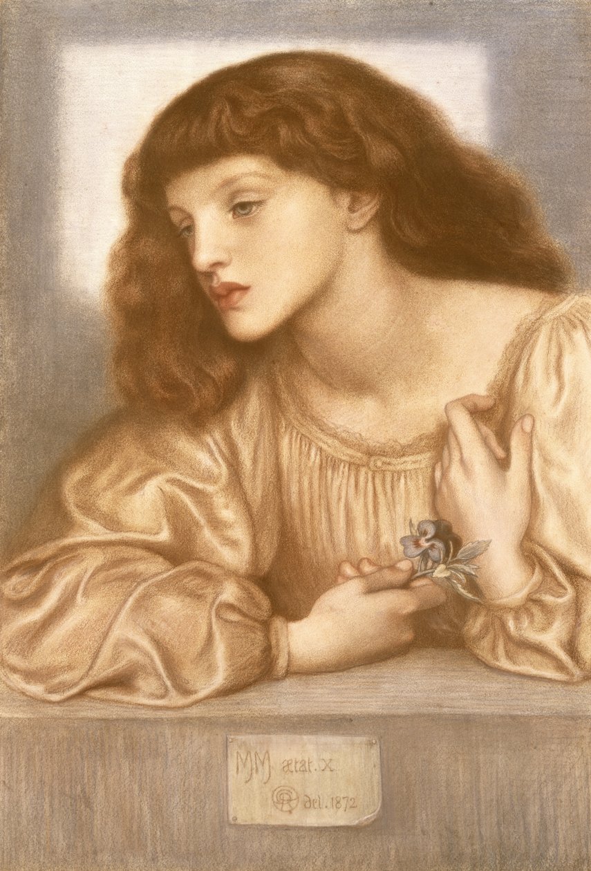 Maj Morris, 1872 r. autorstwa Dante Gabriel Charles Rossetti