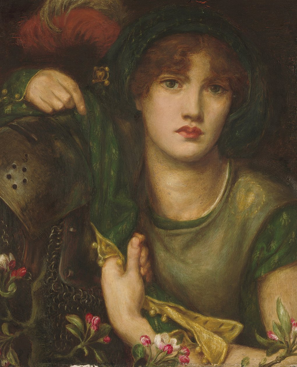 Moja Pani Greensleeves, 1863 autorstwa Dante Gabriel Charles Rossetti
